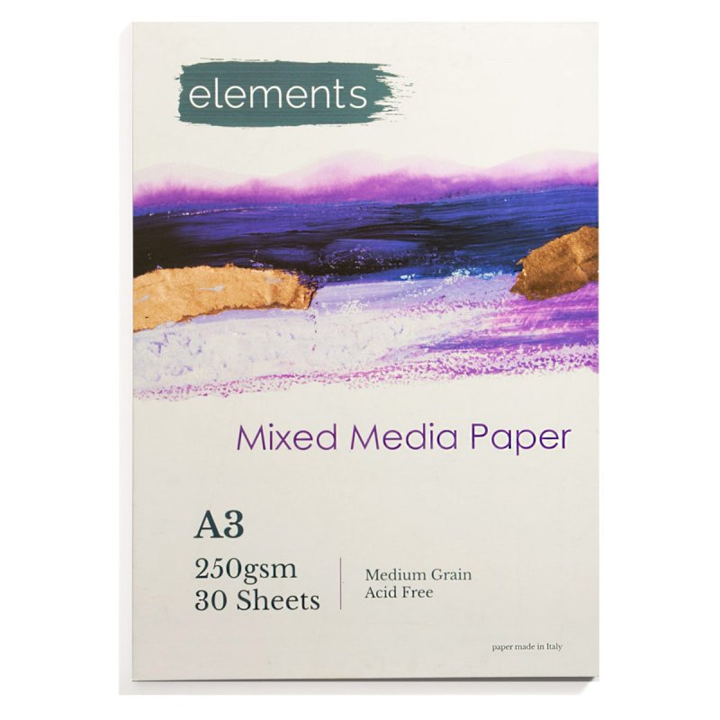 Elements Mixed Media Pad 250gsm