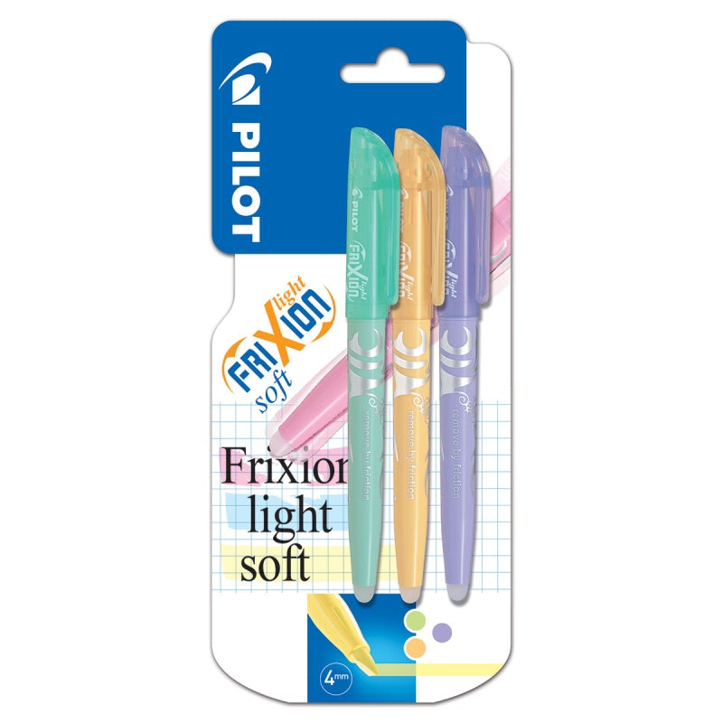 Frixion Light Soft Erasable Highlighter Triple Pack 3