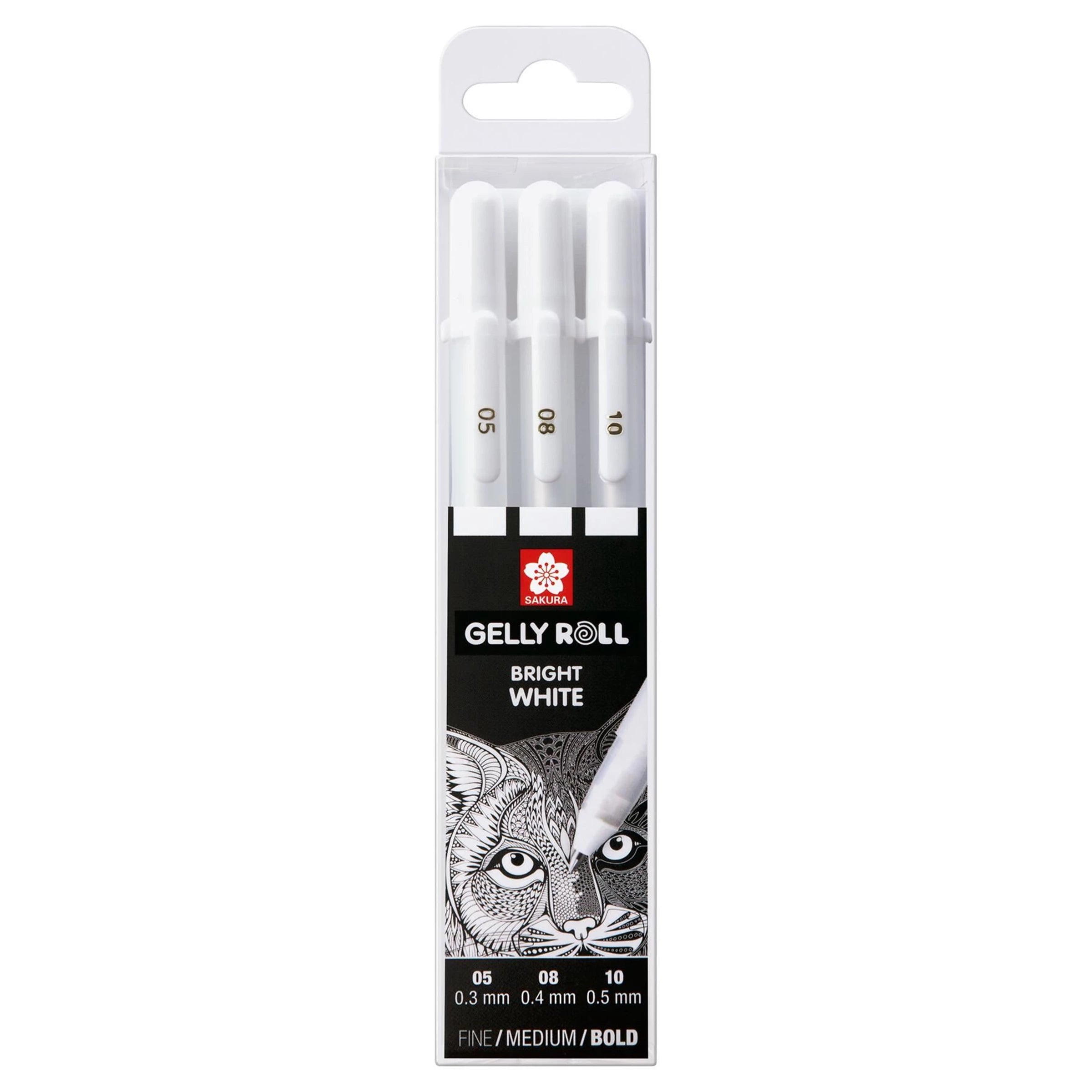 Gelly Roll set Bright White 3 pens Set