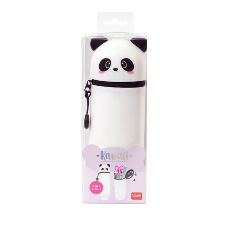 2-In-1 Silicone Pencil Case - Kawaii - Panda