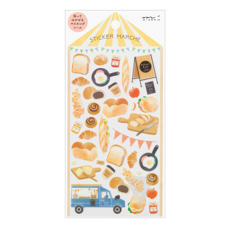 Midori Sticker 2367 Marché Bread