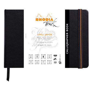 Rhodia Touch Calligrapher Book - PU Hardcover Notebook