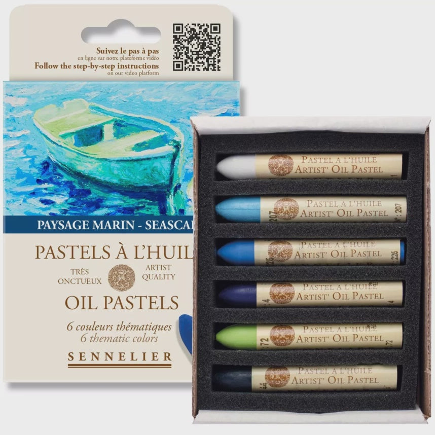 Sennelier Oil Pastels - set of 6 Seascape
