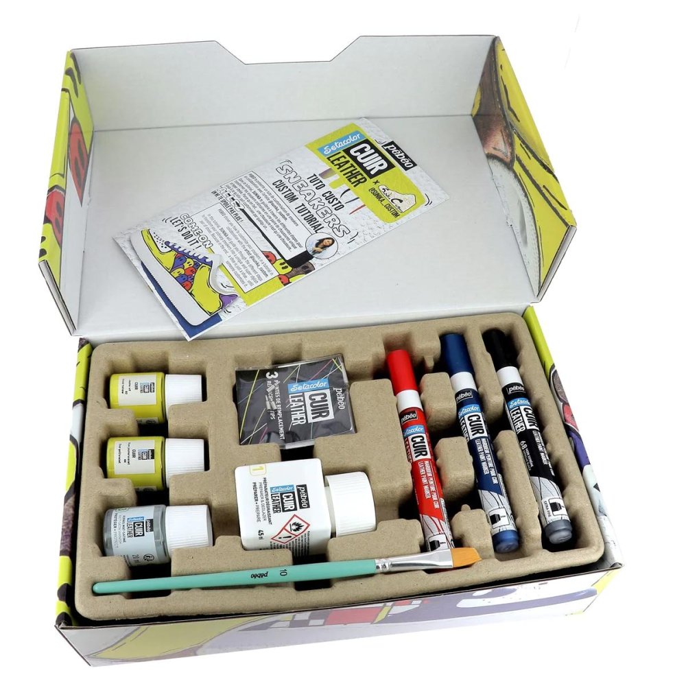 Setacolor Leather Paint Sneakers Custom Box