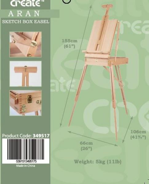 Aran Sketch Box Easel  (IRL and NI only)