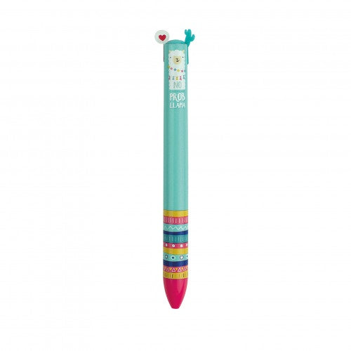 Two-Colour Ballpoint Pen - Click&Clack Kit - Llama