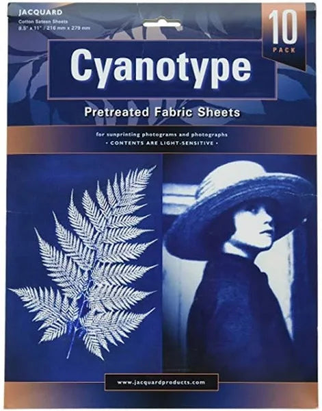 Jacquard Cyanotype Fabric Sheet 8.5x11 Inch 10 Pack