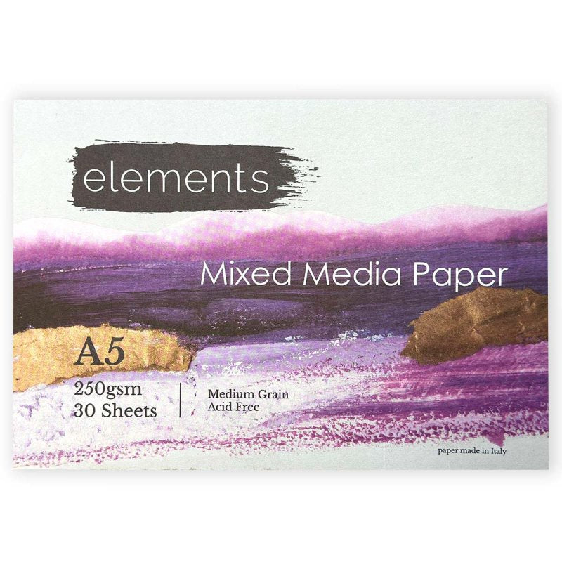 Elements Mixed Media Pad 250gsm