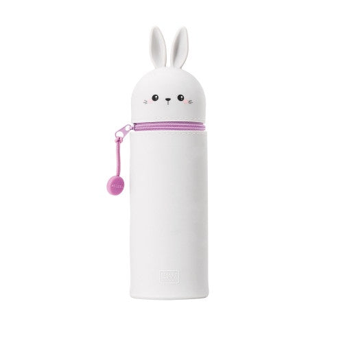 2-In-1 Silicone Pencil Case - Kawaii - Bunny