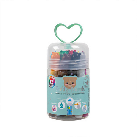 Legami Set of 12 Markers - Teddy Friends
