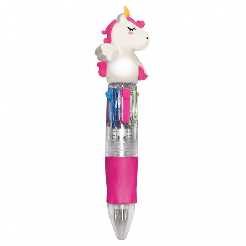 Mini 4-Colour Ballpoint Pen - Mini Magic Rainbow Kit - Unicorn