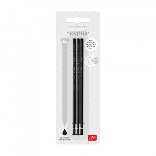 3 Pcs Erasable Pen Refills - Erasable Pen Refills - Black