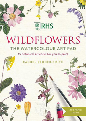 RHS Wildflowers Watercolour Art Pad  By Rachel Pedder-Smith