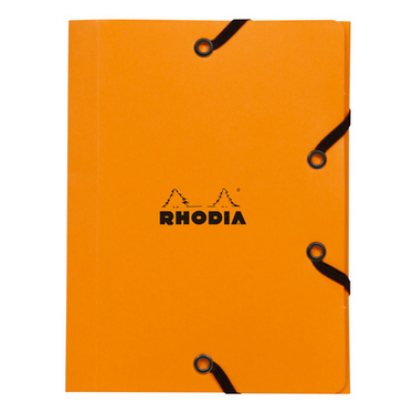 Rhodia Orange 3-flap elastd folder 12x16 cm - Orange