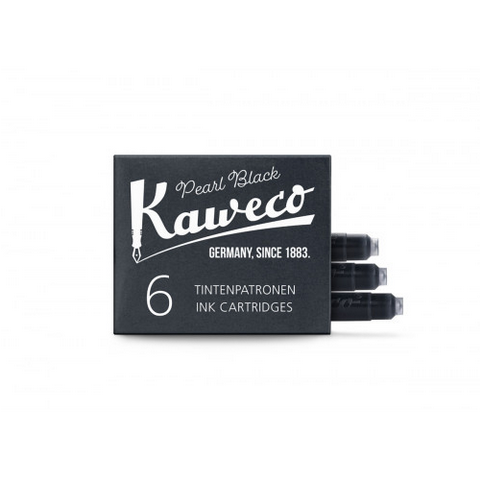 Kaweco Ink Cartridges 6 Pieces Pearl Black