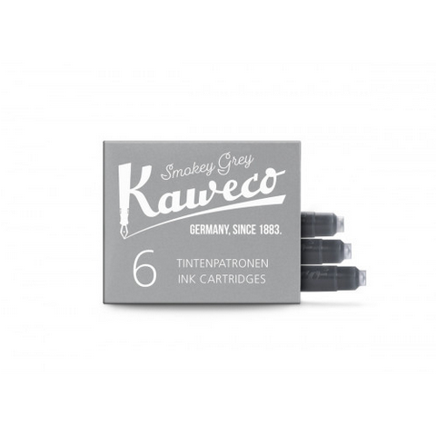 Kaweco Ink Cartridges 6 Pieces Smokey Grey