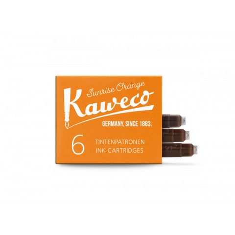 Kaweco Ink Cartridges 6 Pieces Sunrise Orange
