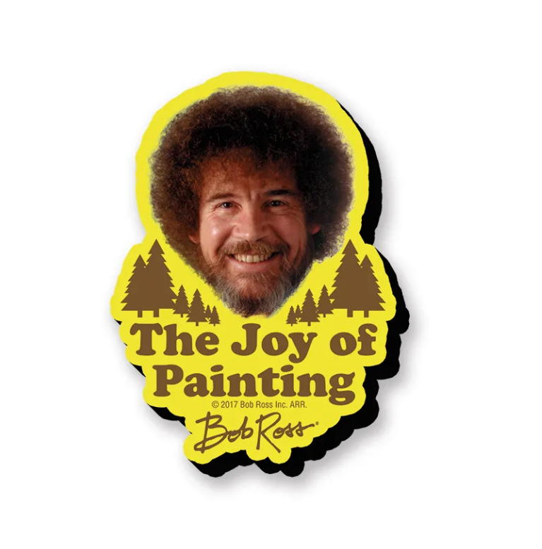 Bob Ross Funky Chunky Magnet - The Joy of Painting