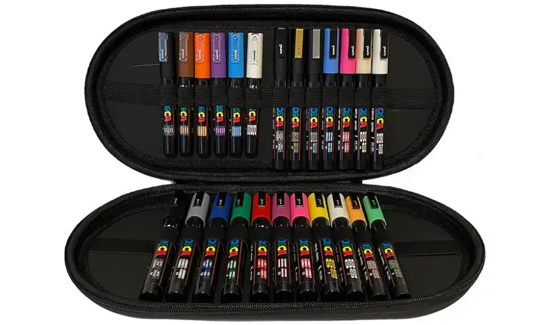 Uni POSCA Marker Pen Set of 24 (with Zip Wallet) – Bradbury Art