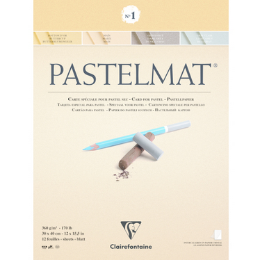 Clairefontaine Pastelmat Pad No3, 30x40cm, 360g, 12 Sheets