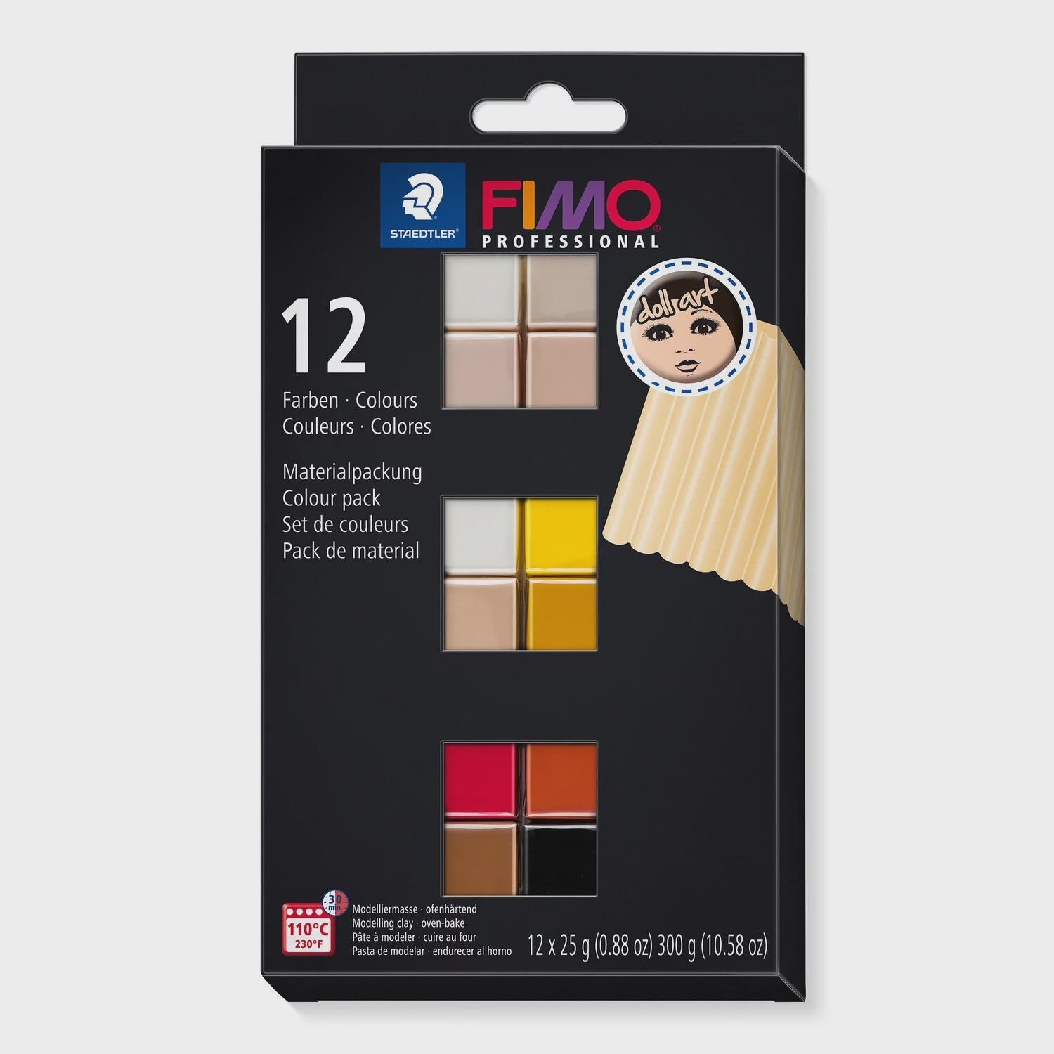 Fimo Professional 12 Colour Doll art Pack