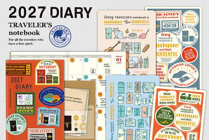 TRAVELER'S notebook 2027 diary refills