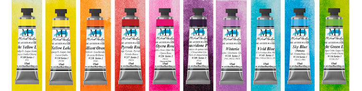 Michael Harding watercolour tubes — Vivid Set