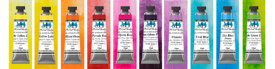 Michael Harding watercolour tubes — Vivid Set