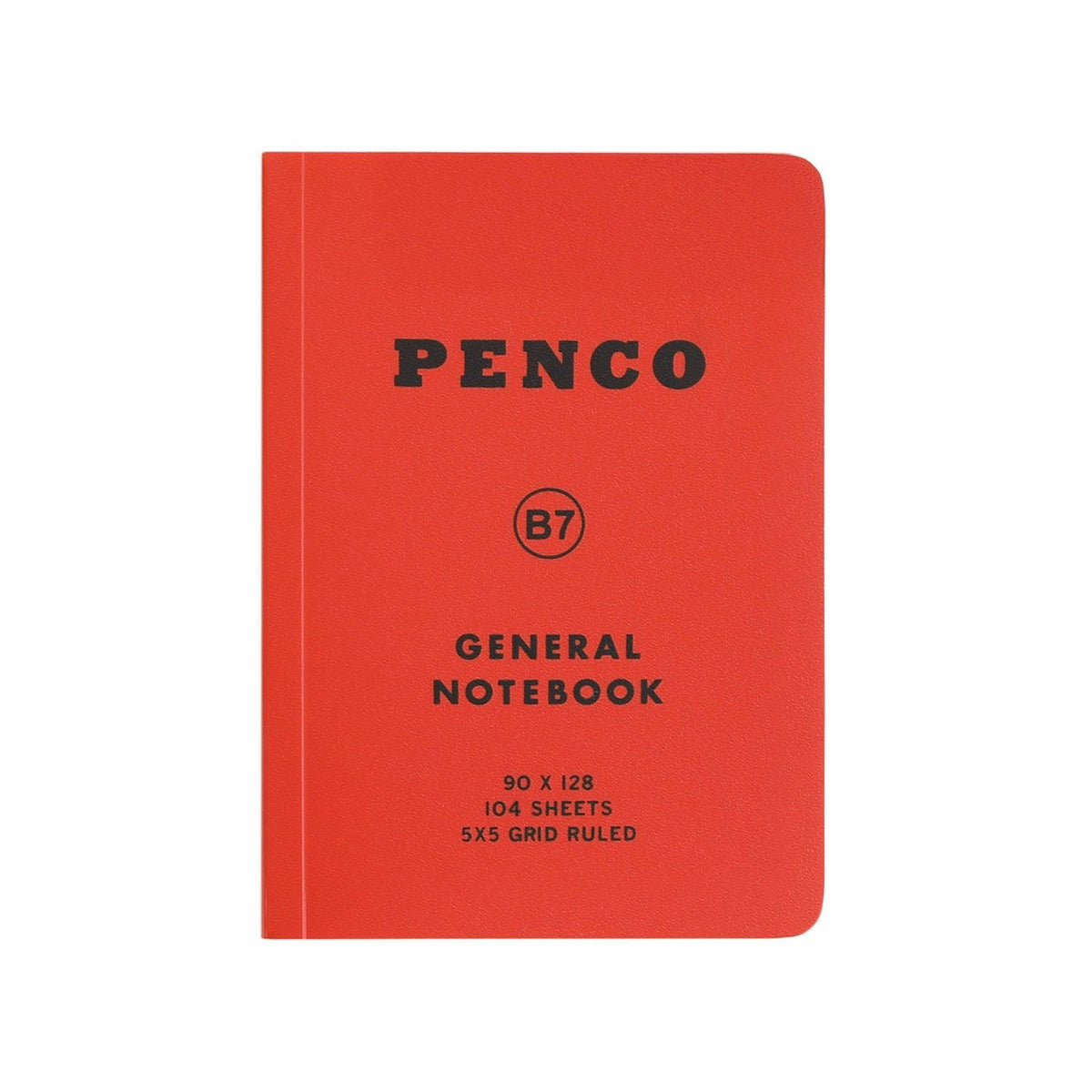 Penco Soft PP Notebook B7 Grid Red