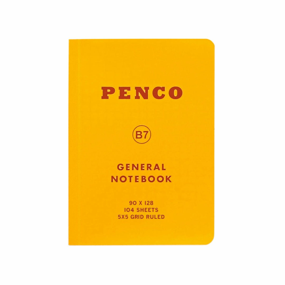 Penco Soft PP Notebook B7 Grid Yellow