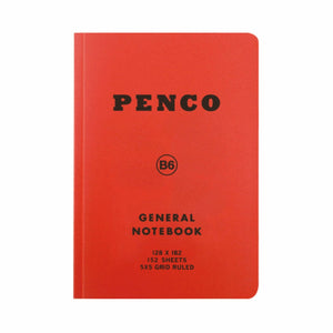 Penco Soft PP Notebook B6 Grid Red