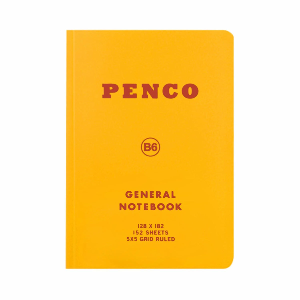 Penco Soft PP Notebook B6 Grid Yellow