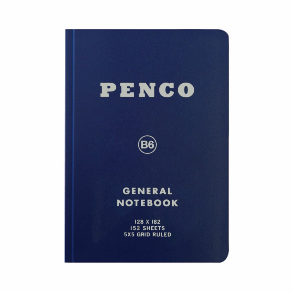 Penco Soft PP Notebook B6 Grid Navy