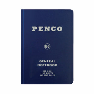 Penco Soft PP Notebook B6 Grid Navy