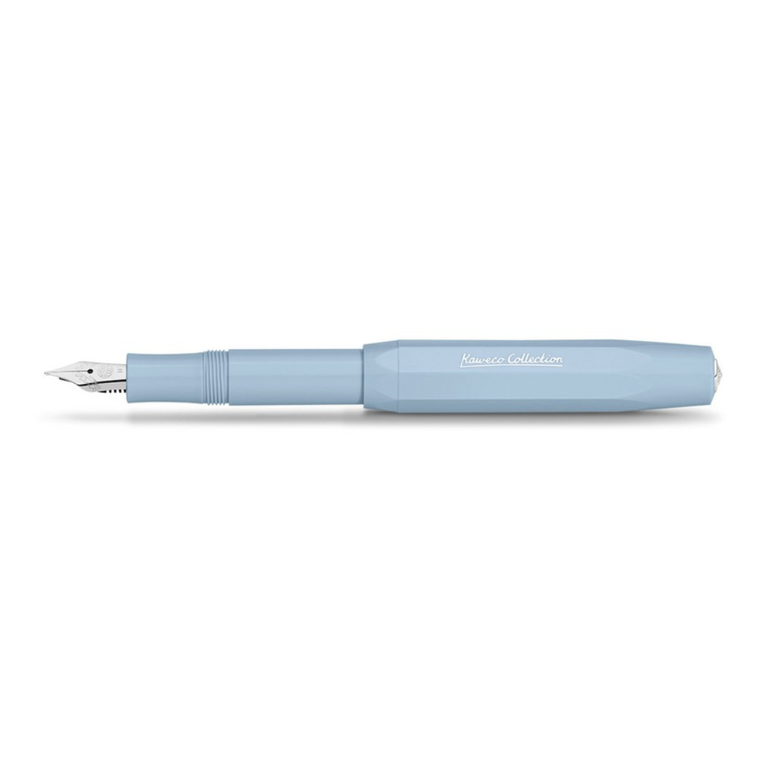 Kaweco Collection Mellow Blue fountain pen, full view on white