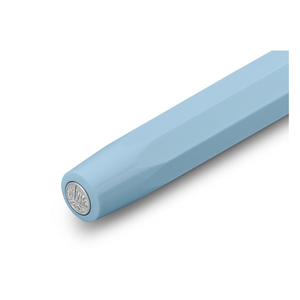 Kaweco Collection Mellow Blue fountain pen, capped detail, on white