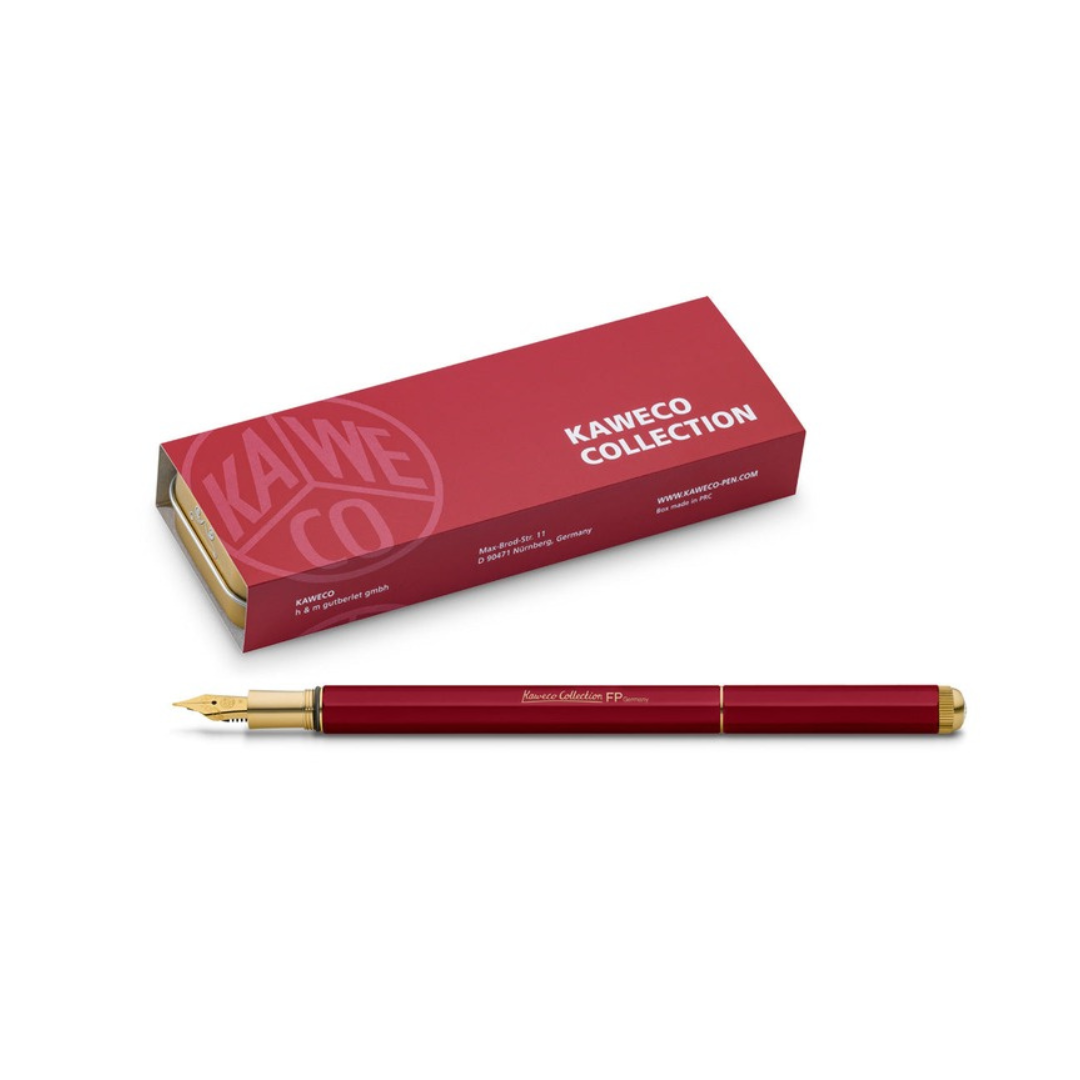 Kaweco Collection Special Red fountain pen with presentation box on white