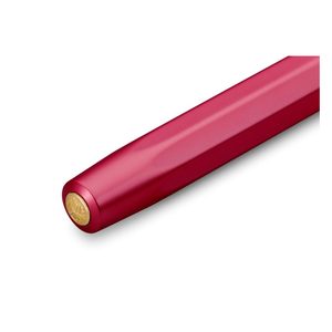 Kaweco Collection Ruby fountain pen, barrel end detail, on white