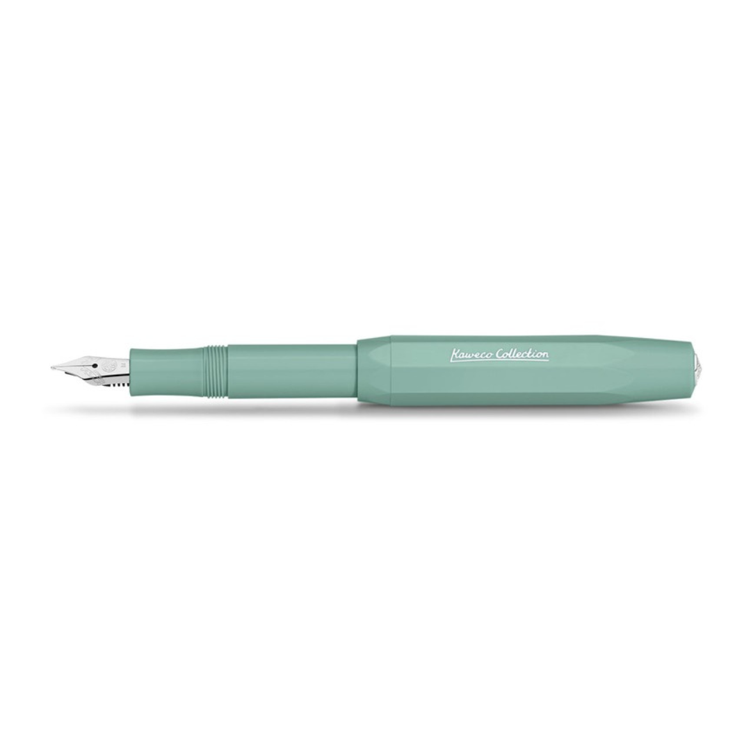 Kaweco Collection Smooth Sage fountain pen, full view, on white