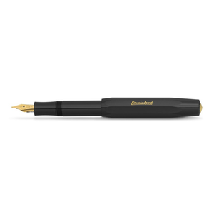 Kaweco Classic Sport Black fountain pen, on white