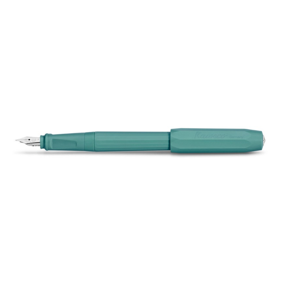 Kaweco Perkeo Breezy Teal fountain pen, on white