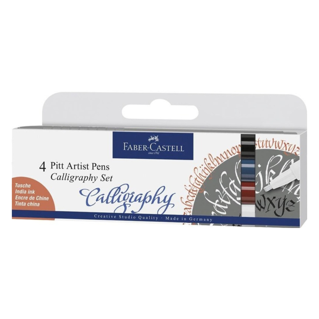 Faber-Castell Pitt Artist Calligraphy Pen Set of 4