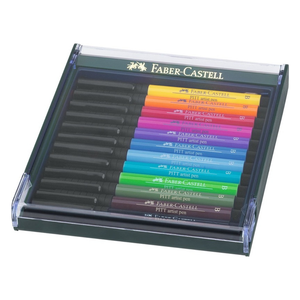 Faber-Castell Pitt Artist Brush Pen Set of 12 Intensive Colours