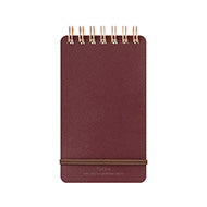 Midori WM Ring Memo Grain Red