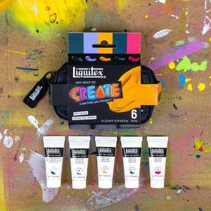 Liquitex Gem Theory Heavy Body Acrylic Set – in use