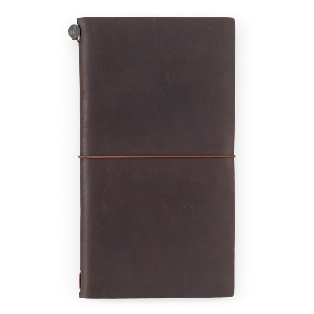 TRAVELER'S Notebook Regular Size in Brown leather