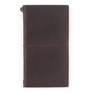 TRAVELER'S Notebook Regular Size in Brown leather