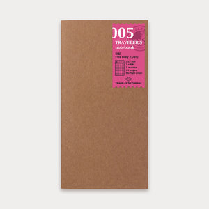 Traveler's Notebook Refill – Free Diary Daily (Regular Size) 005