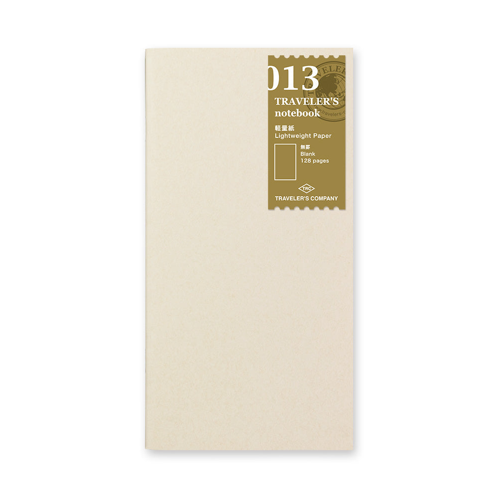 TRAVELER'S Notebook Refill Light Paper 013, regular size