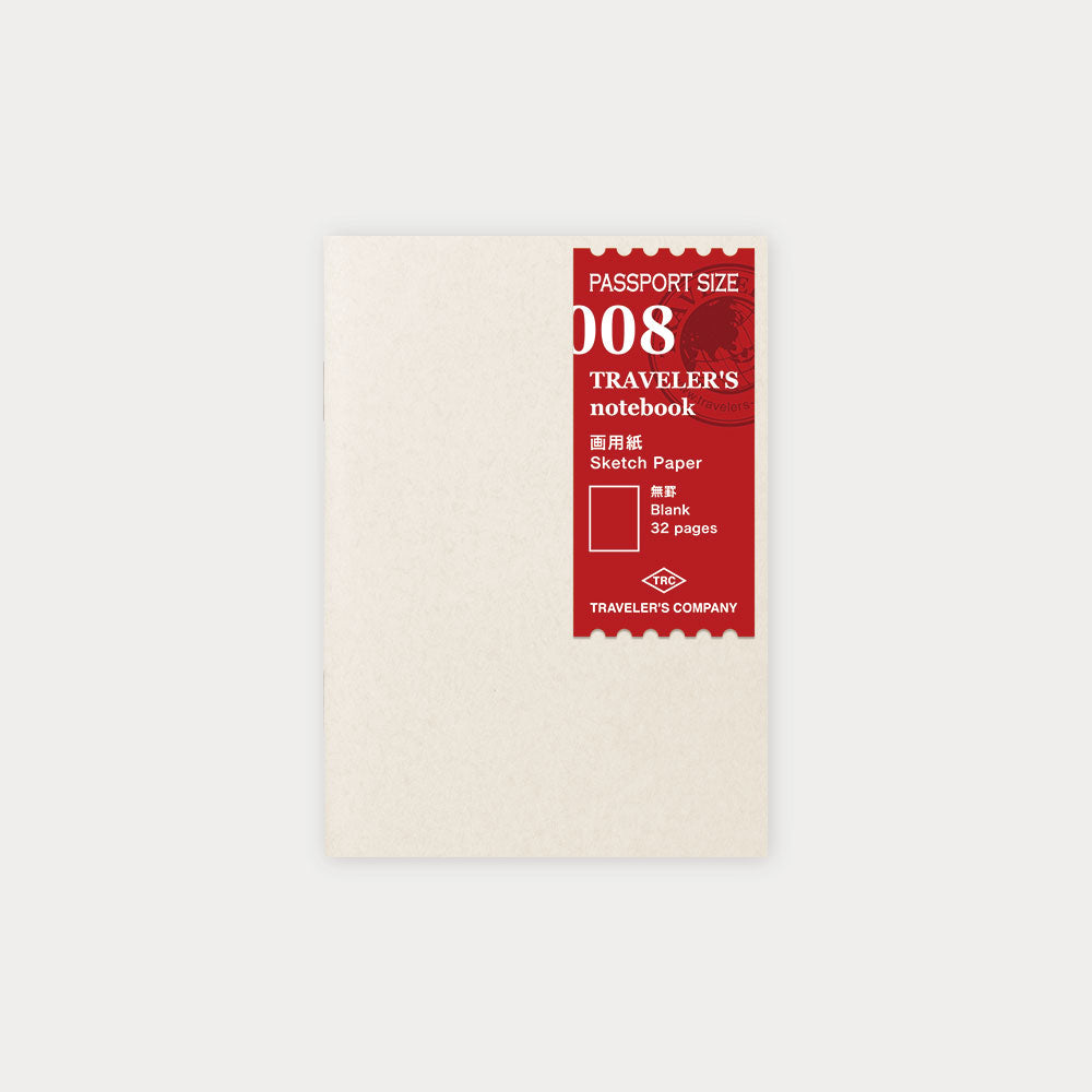 Traveler's Notebook Refill – Drawing Paper (Passport Size) 008